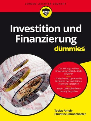 cover image of Investition und Finanzierung f&uuml;r Dummies